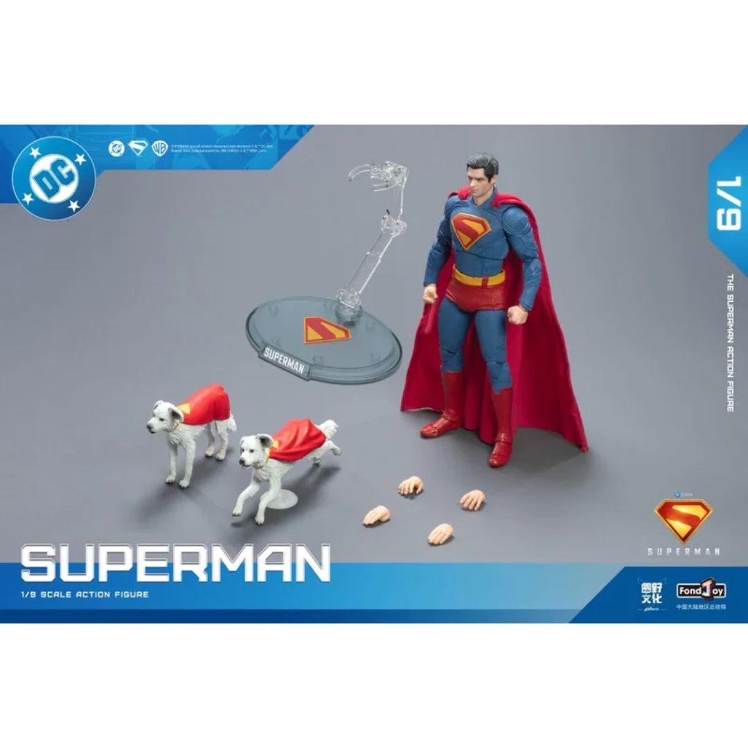 Superman and Krypto Deluxe Action Figure (Superman 2025) By Fondjoy