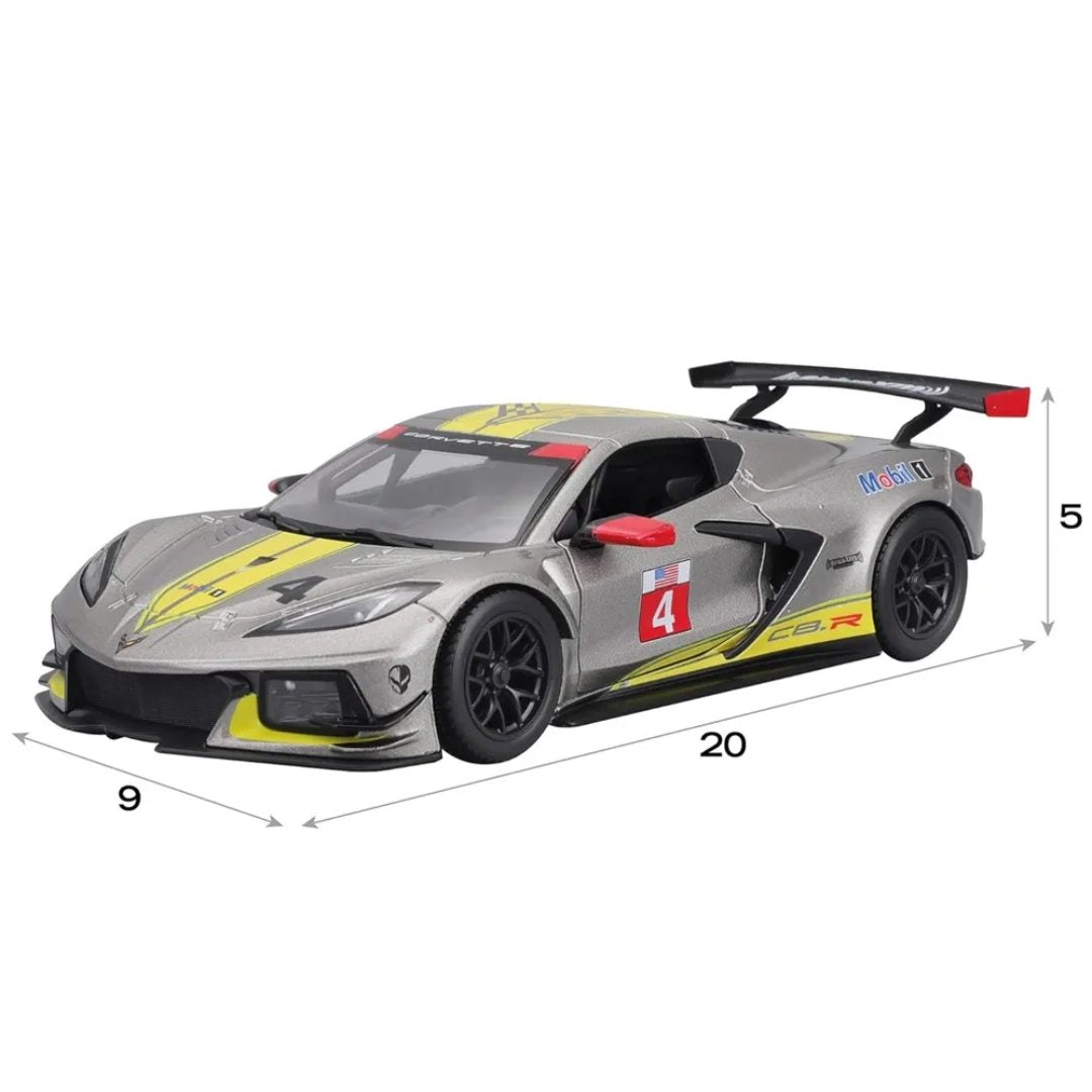 2020 Chevrolet® Corvette C8R 1/43 Scale Diecast Car By Bburago -Bburago - India - www.superherotoystore.com