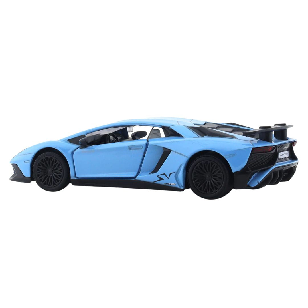 Sky Blue Lamborghini Aventador 1:43 Scale Die-Cast Car By RMZ