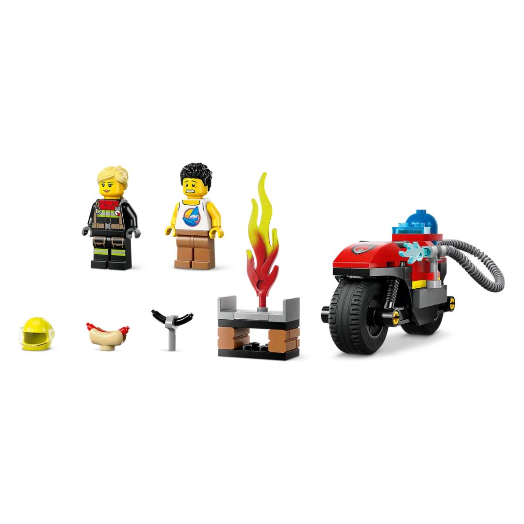 Lego City City Great Vehicles Fire Rescue Motorcycle -Lego - India - www.superherotoystore.com