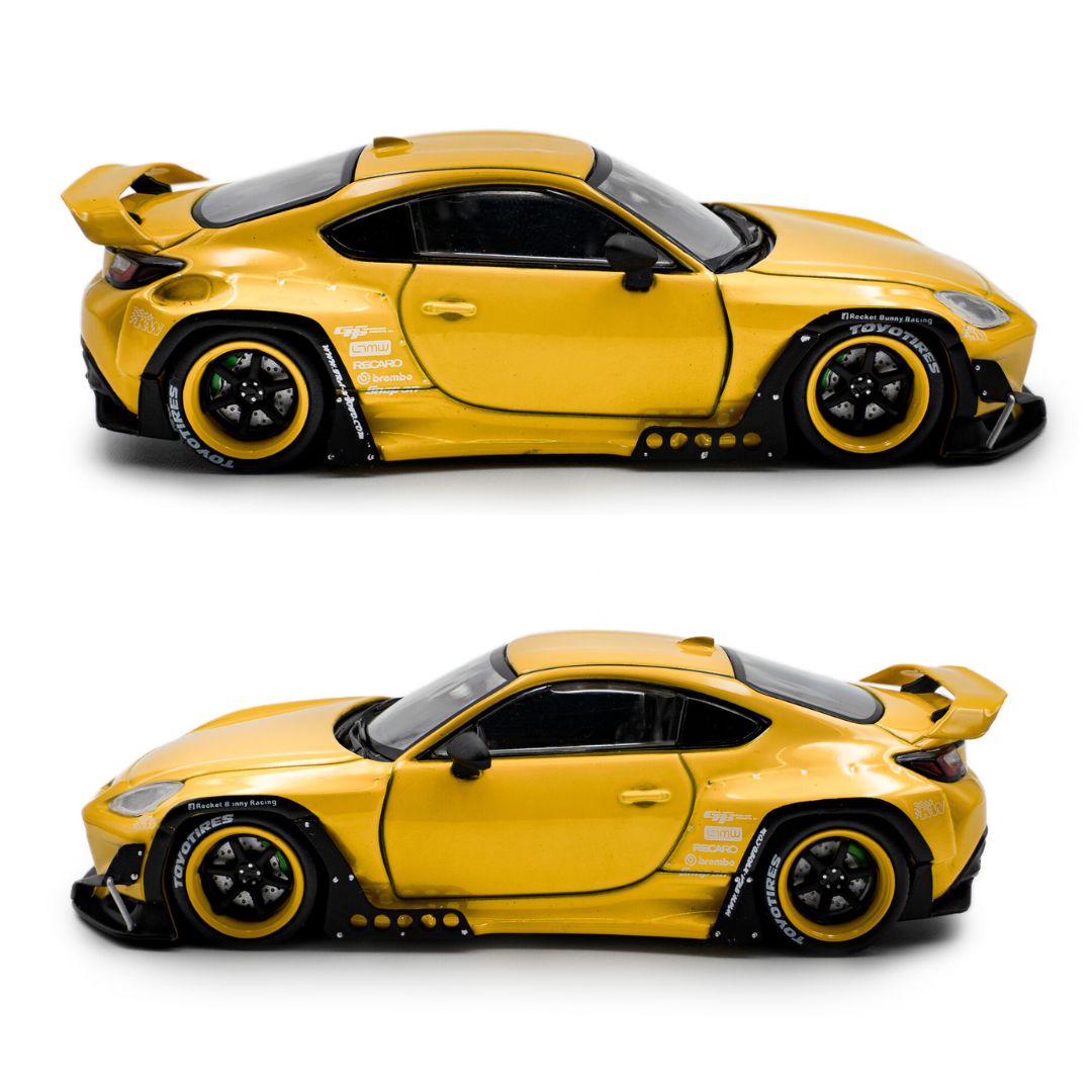 1:43 Pandem Toyota Gr86 Yellow 2022 By Solido
