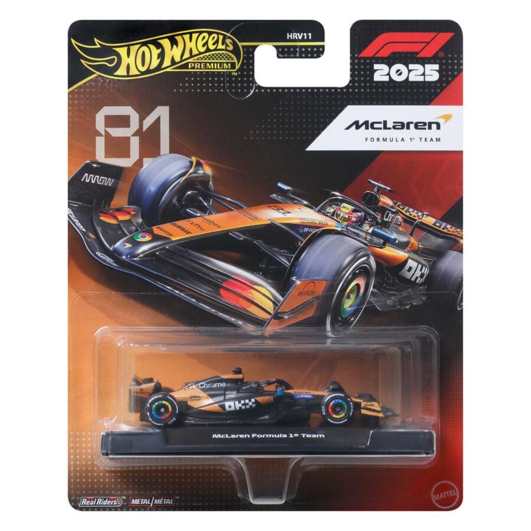 Hot Wheels Premium F1 - Mcfarlane Formula 1® Team (#81) By Hot Wheels -Hot Wheels - India - www.superherotoystore.com