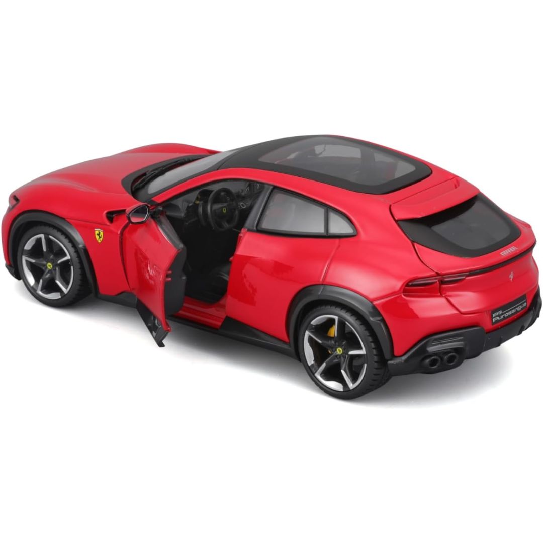 Red Ferrari Purosangue in Hard Case 1:24 Scale Die-Cast Car by Bburago