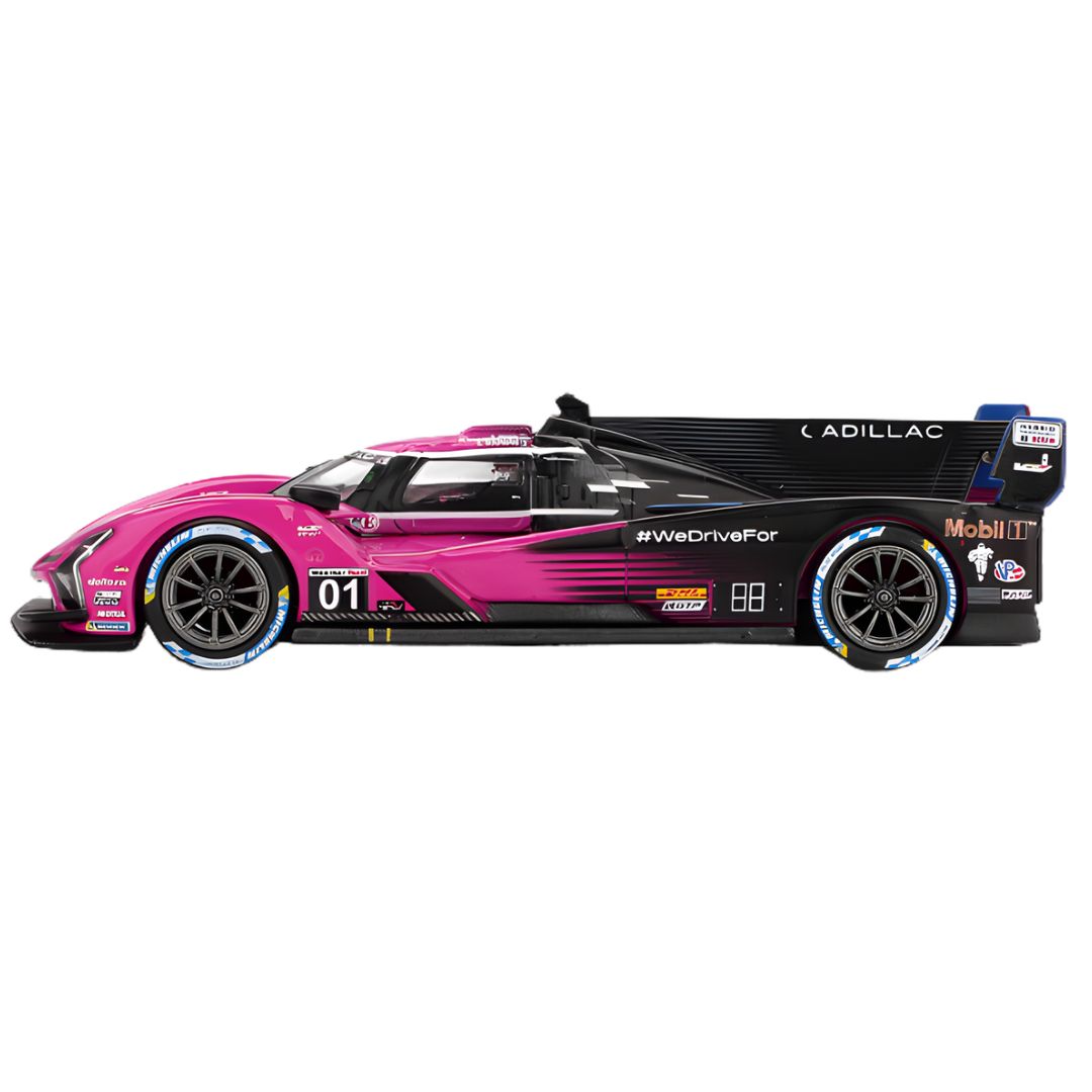Cadillac V-Series.R #01 Cadillac Racing 2024 IMSA Petit Le Mans 1:64 Scale Die-Cast Car By MiniGT