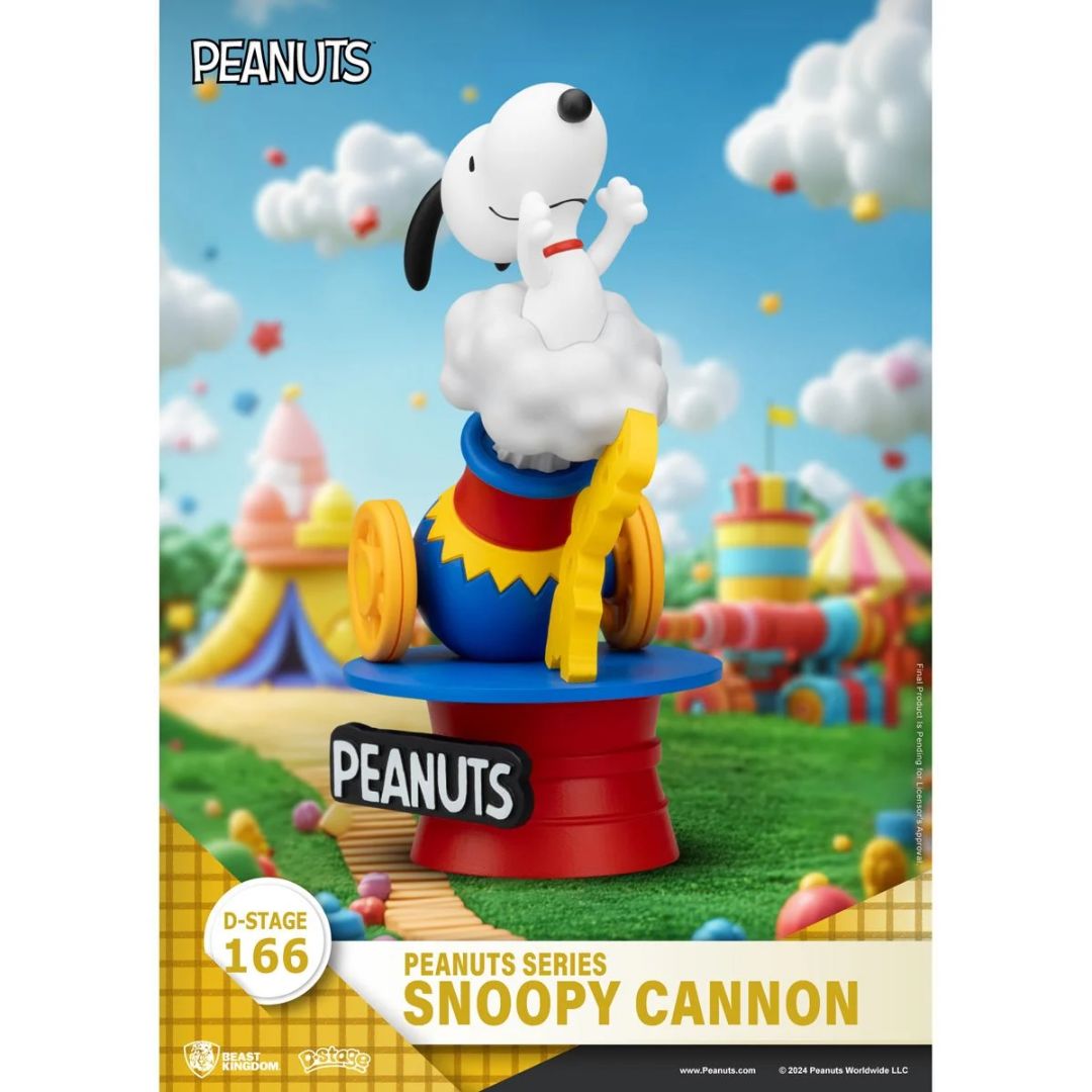 Peanuts Snoopy Cannon D-Stage Statue By Beast Kingdom -Beast Kingdom - India - www.superherotoystore.com