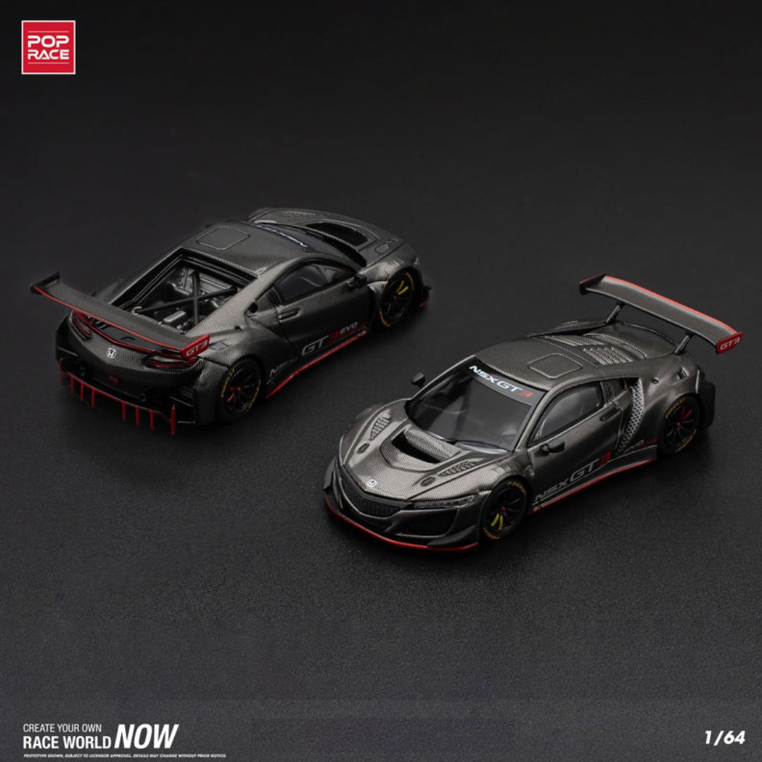 Honda NSX Gt3 Evo22 Carbon Edition* 1:64 Diecast Car By Pop Race -Pop Race - India - www.superherotoystore.com