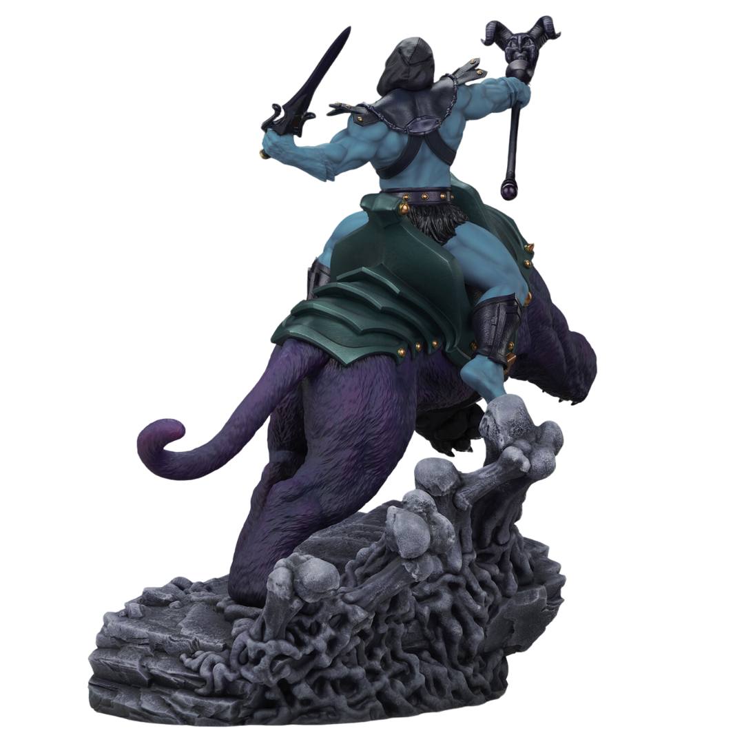 Skeletor & Panthor Classic Deluxe Statue by Tweeterhead -Tweeterhead - India - www.superherotoystore.com