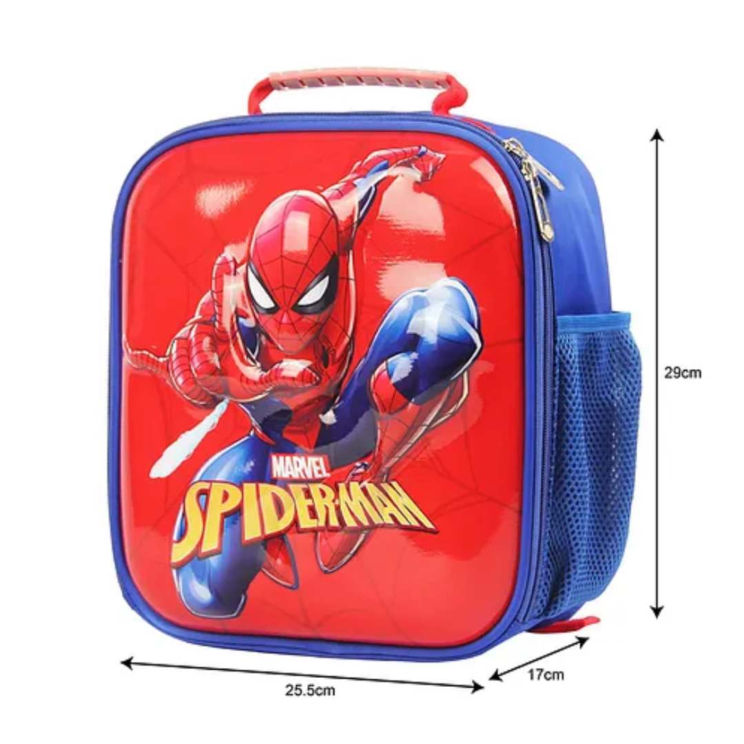 MARVEL SPIDER-MAN HARDSHELL SQUARE SHAPE BAG - RED  by Mesuca -Mesuca - India - www.superherotoystore.com