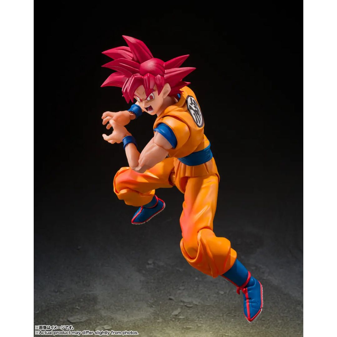 Dragon Ball Z Super Saiyan God Son Goku (God Aura) S.H.Figuarts By Tamashii Nations