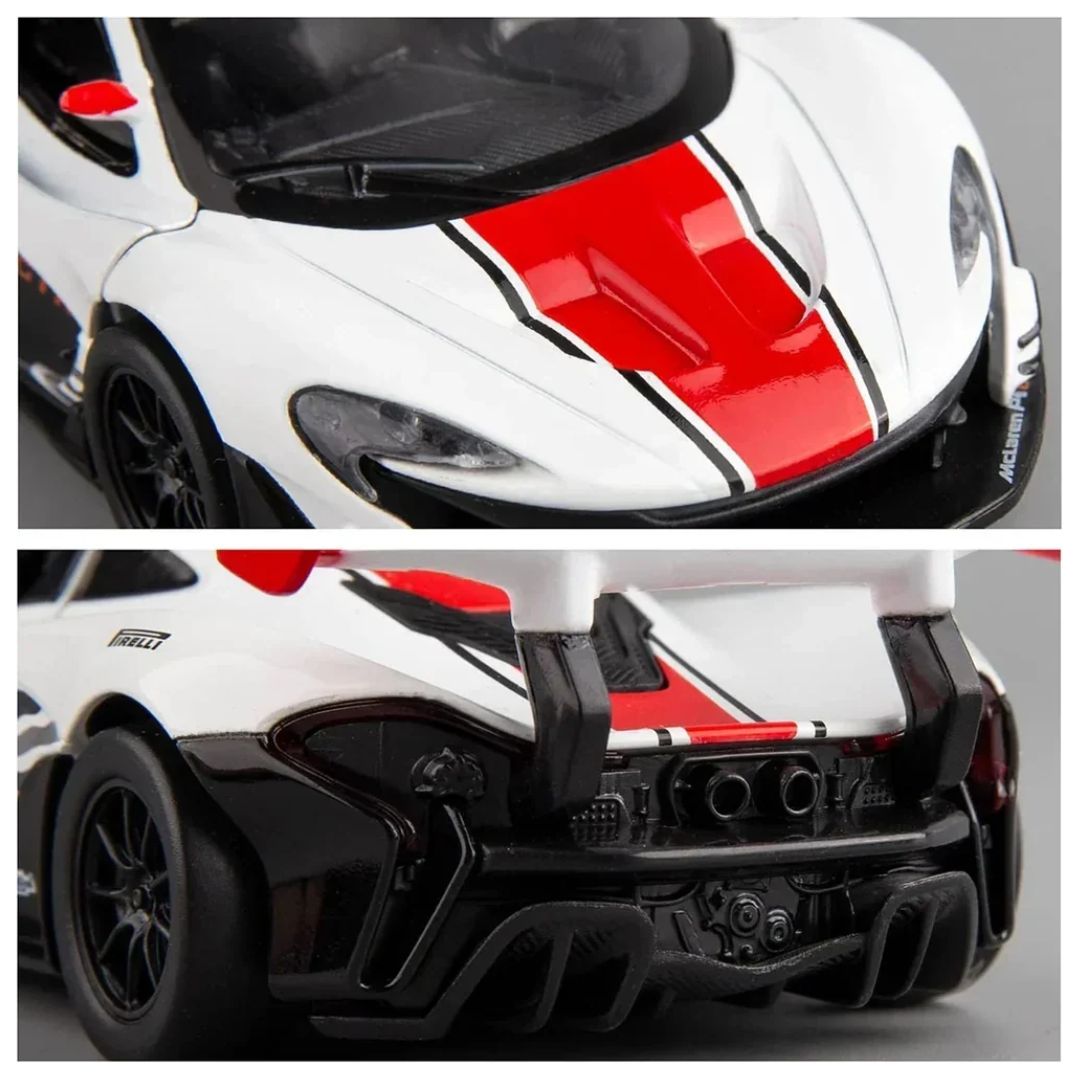 White Mclaren P1 GTR 1:31 Scale Die-Cast car By MSZ -MSZ - India - www.superherotoystore.com