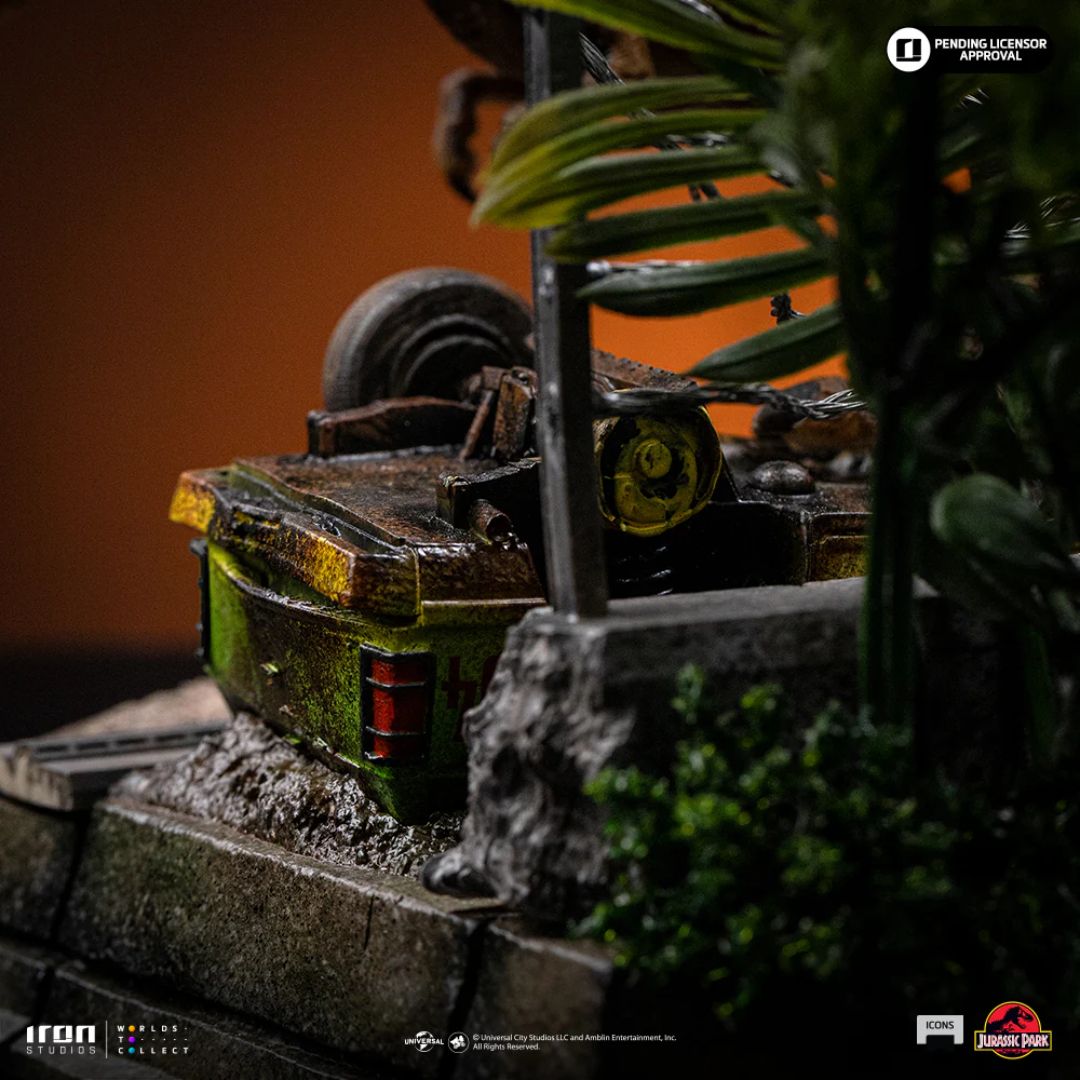Jurassic Park T-Rex Breakout Set A - Jurassic Park - Icons Statue By Iron Studios