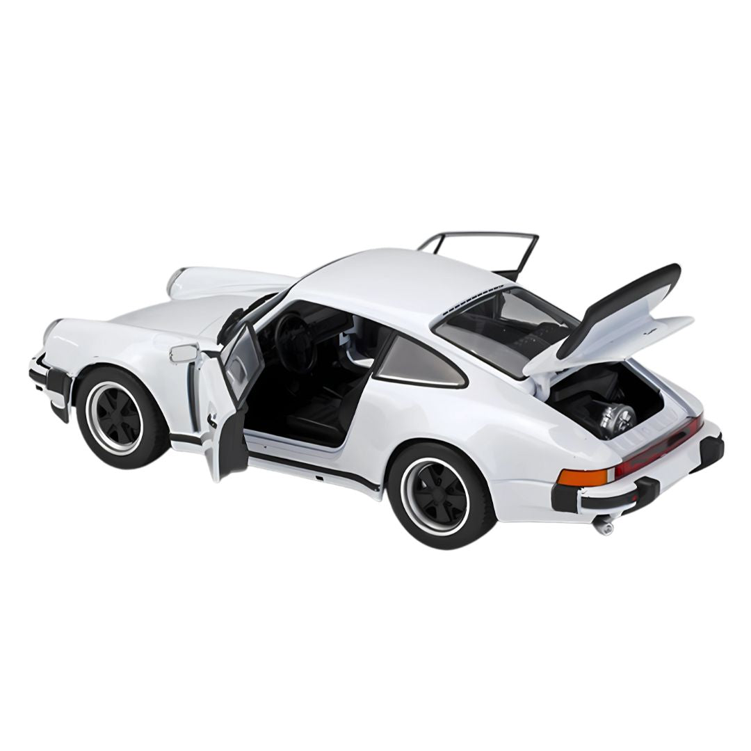 White Porsche 911 Turbo 1:24 Scale Die-Cast Car By Welly -Welly - India - www.superherotoystore.com