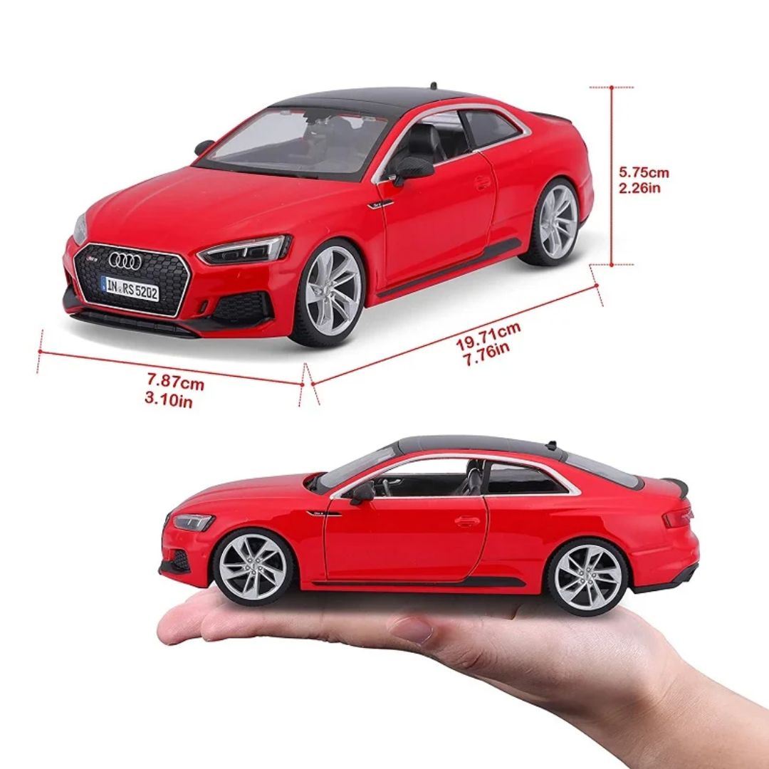 2019 Red Audi RS 5 Coupe 1:24 Scale Die-Cast Car by Bburago -Bburago - India - www.superherotoystore.com