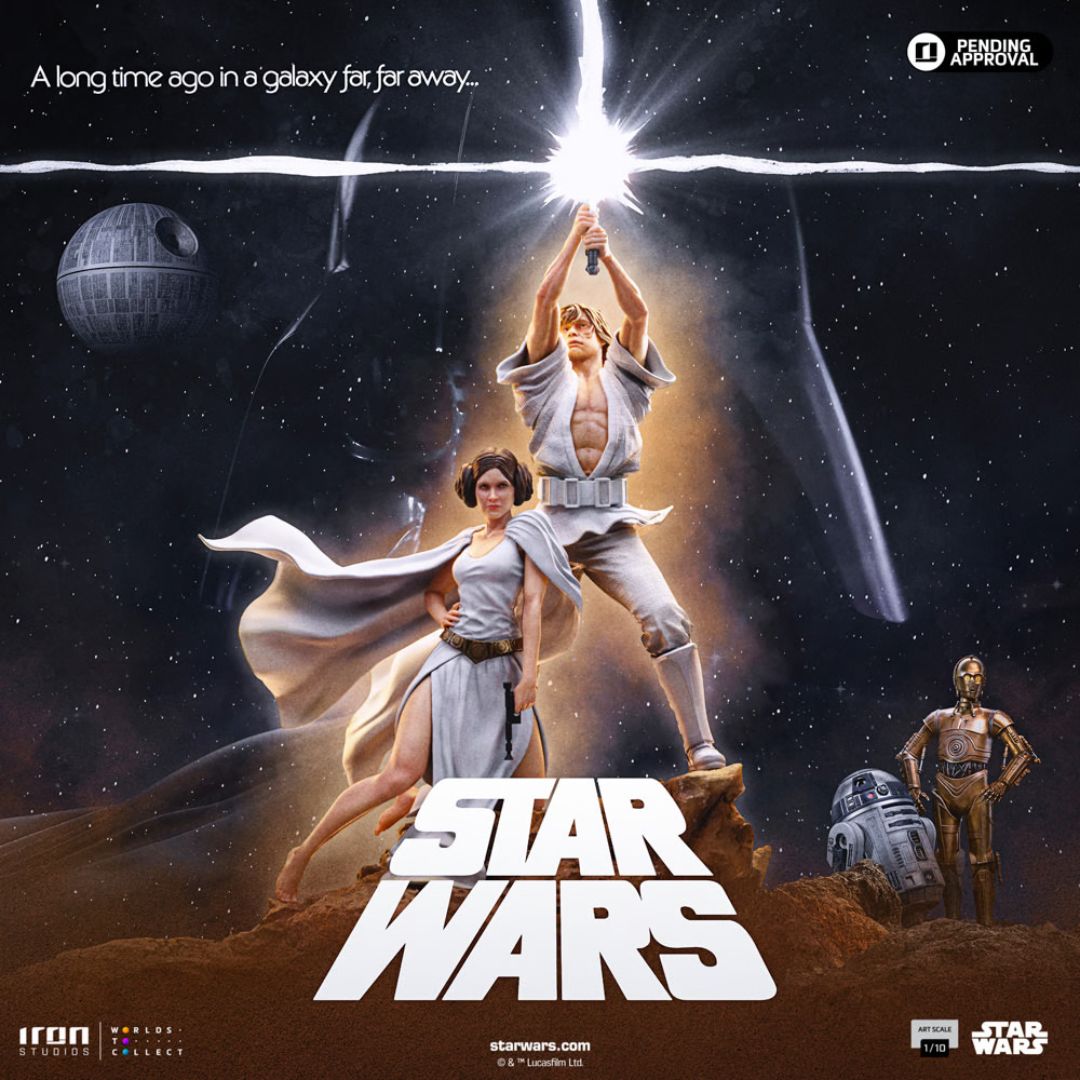 Star Wars Luke And Leia Statue By Iron Studios -Iron Studios - India - www.superherotoystore.com