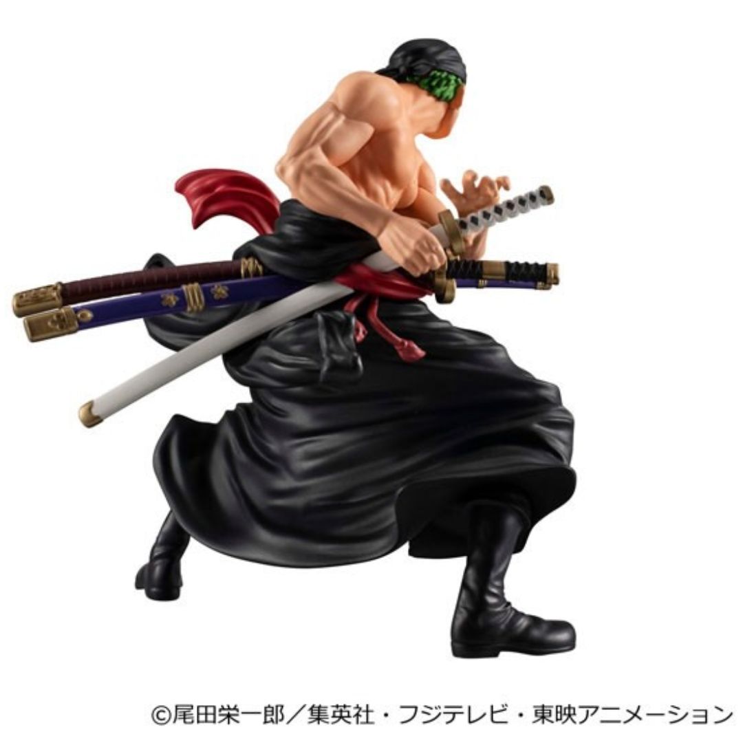 One Piece Roronoa Zoro Wallstar Statue By Megahouse