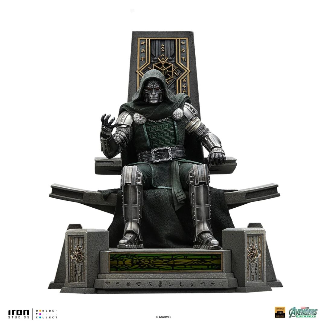 Avengers: Doomsday Doctor Doom On Throne Statue By Iron Studios