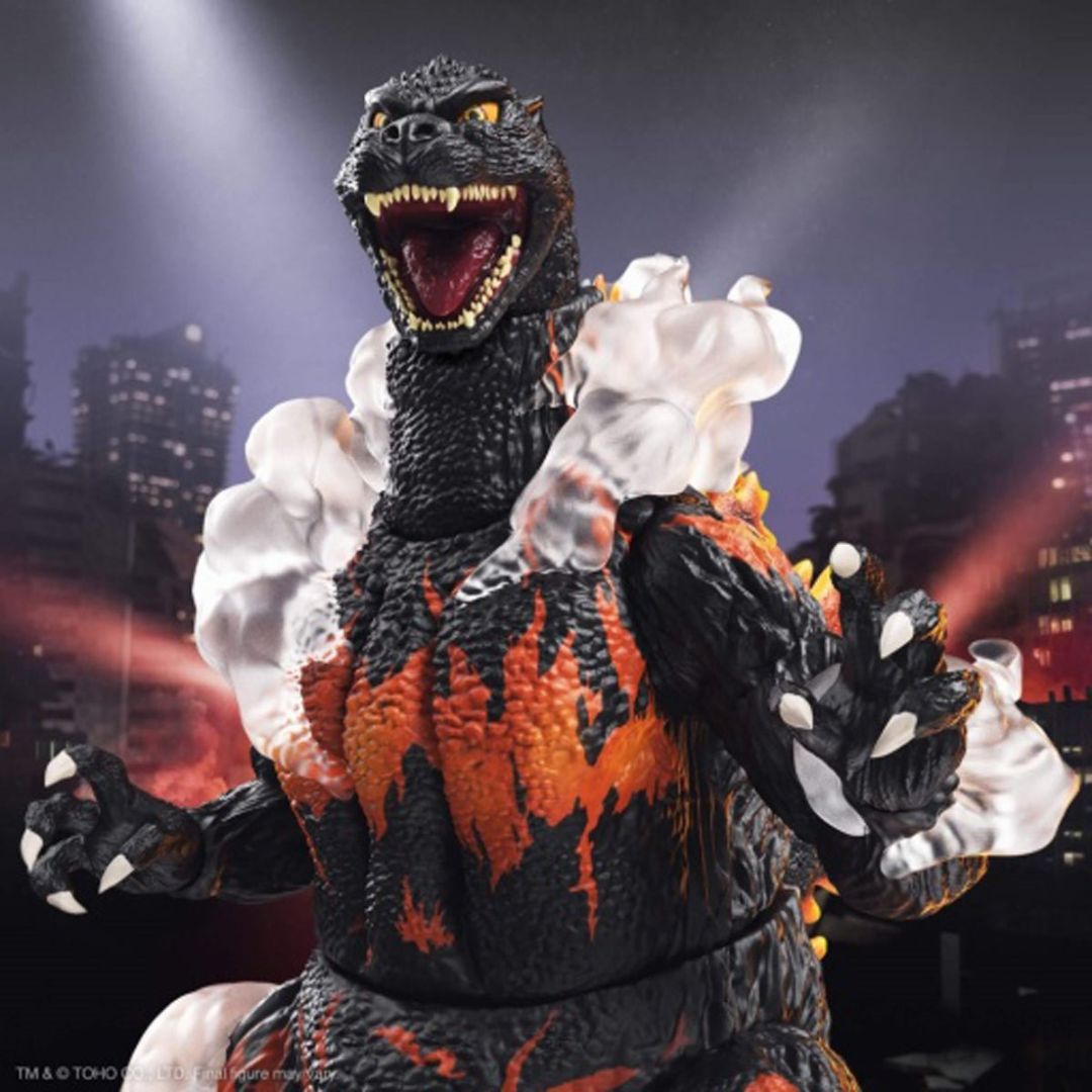 Godzilla Ultimates Burning Godzilla Heisei 8-Inch Scale Action Figure By Super7 -Super7 - India - www.superherotoystore.com