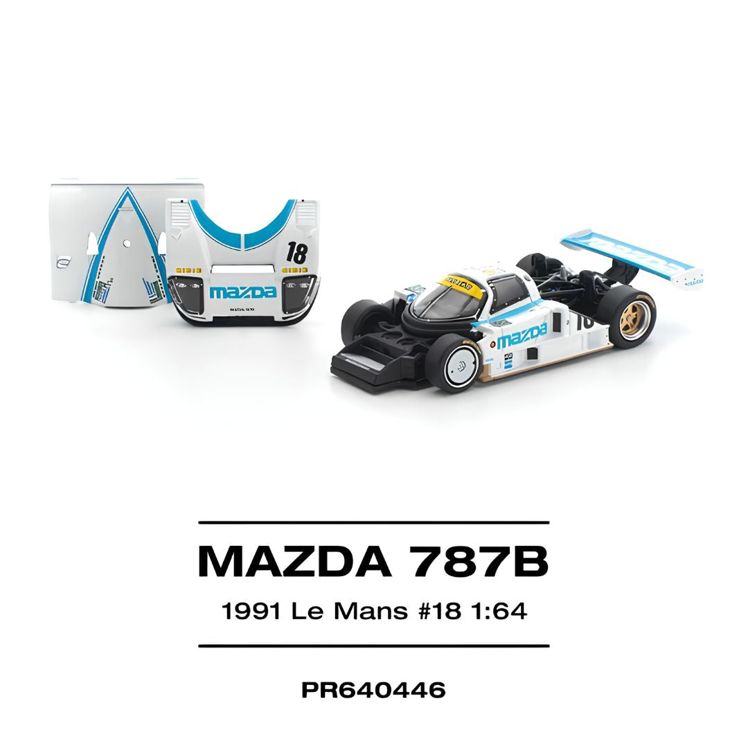 Mazda 787B 1991 Le Mans 24Hrs #18 Collectible 1:64 Scale Die-Cast Car By Pop Race