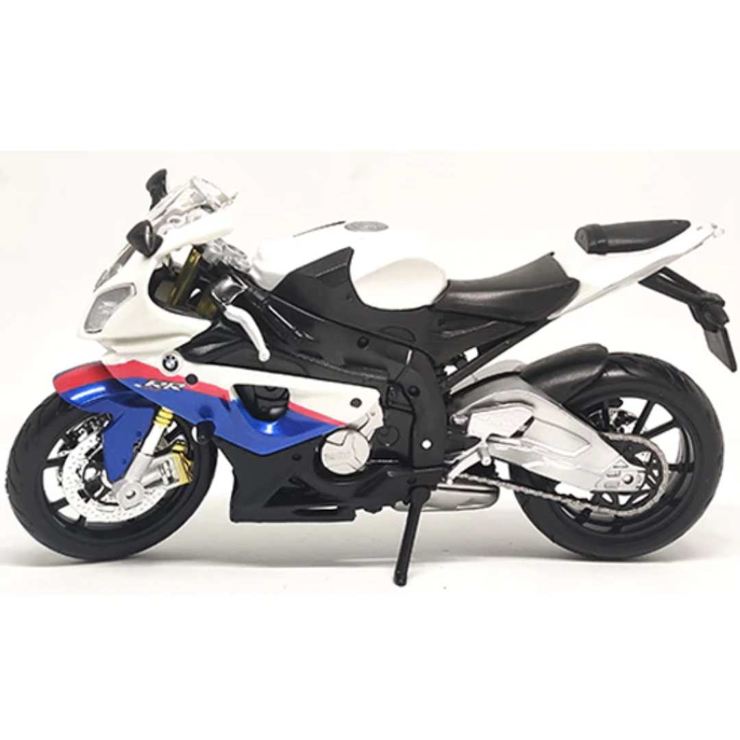 White BMW S 1000 RR Bike Die-cast Bike by Maisto -Maisto - India - www.superherotoystore.com