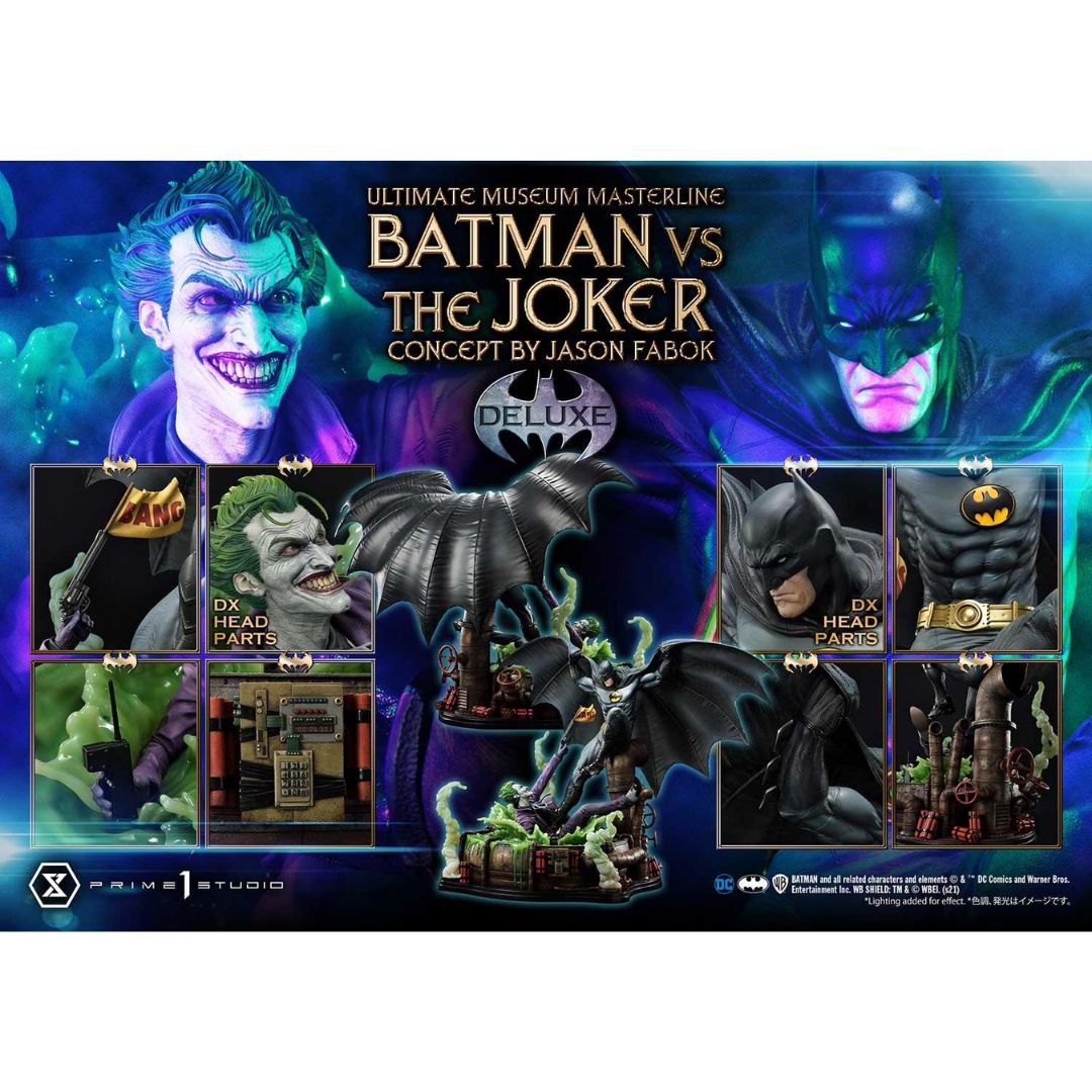 Batman (Comics) Batman Versus The Joker (Concept By Jason Fabok) Dx Bonus Version Statue By Prime1 Studios