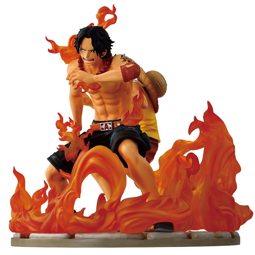 One Piece Ace And Luffy Dramatic Memories Revible Moment Ichibansho Statue By Bandai