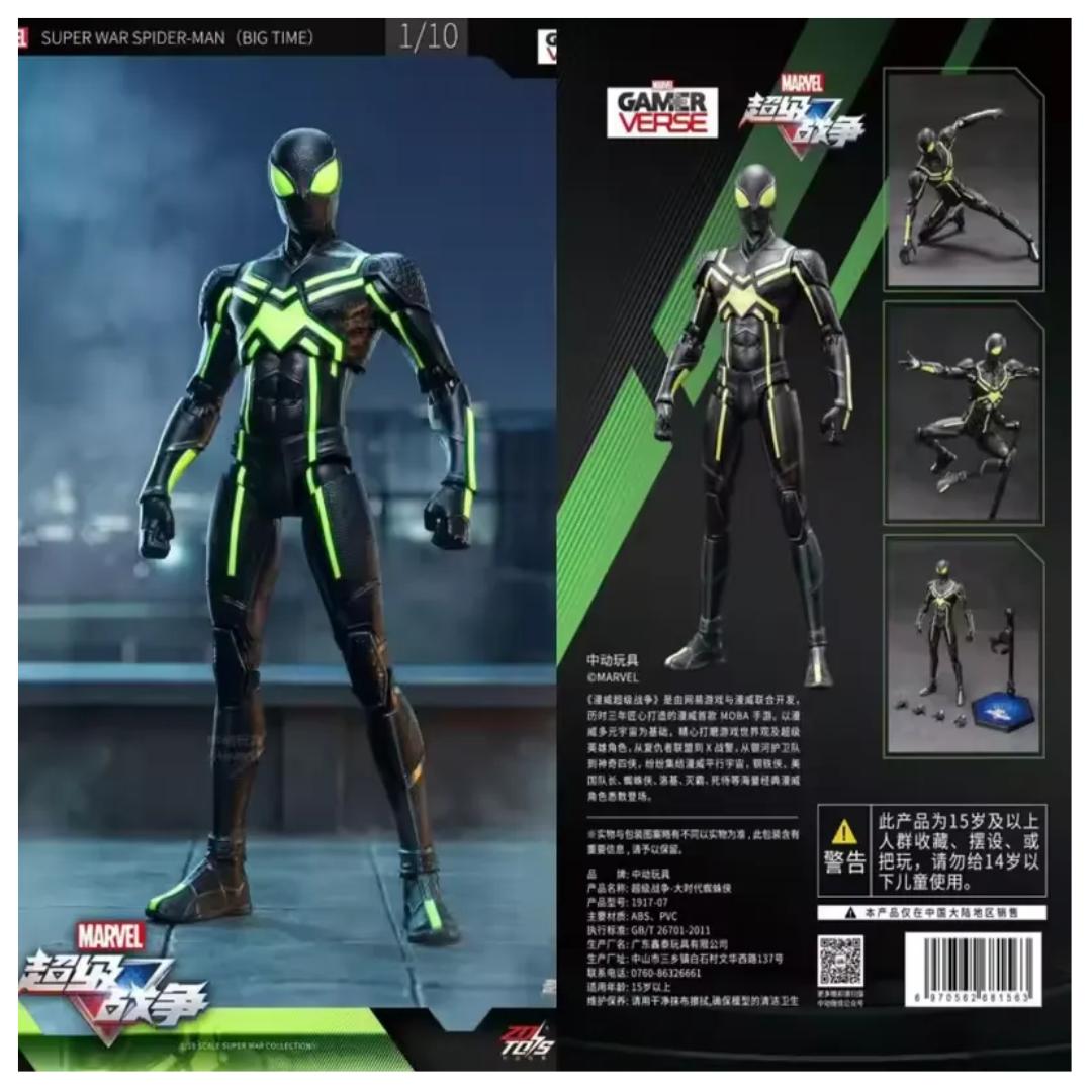 Spider-Man (Stleath Suit) Super Games Series Action Figure By Zd Toys