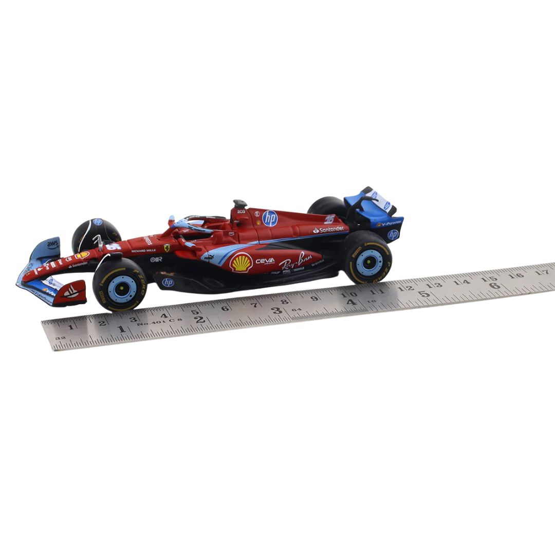 F1 Ferrari SF-24_Emilia-Romagn Miami GP 1:43 Scale Die-Cast Car By Bburago -Bburago - India - www.superherotoystore.com