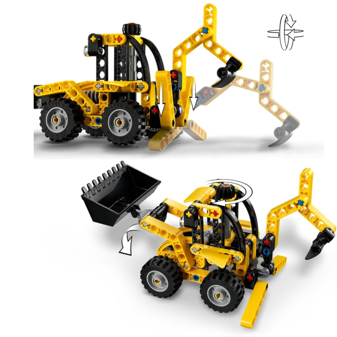 Lego Technic Backhoe Loader -Lego - India - www.superherotoystore.com