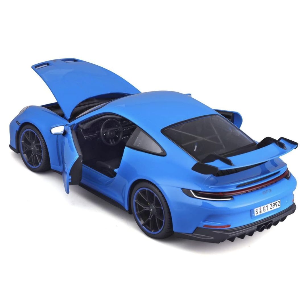 Blue 2022 Porsche 911 GT3 1:18 Scale Die-Cast Car By Bburago