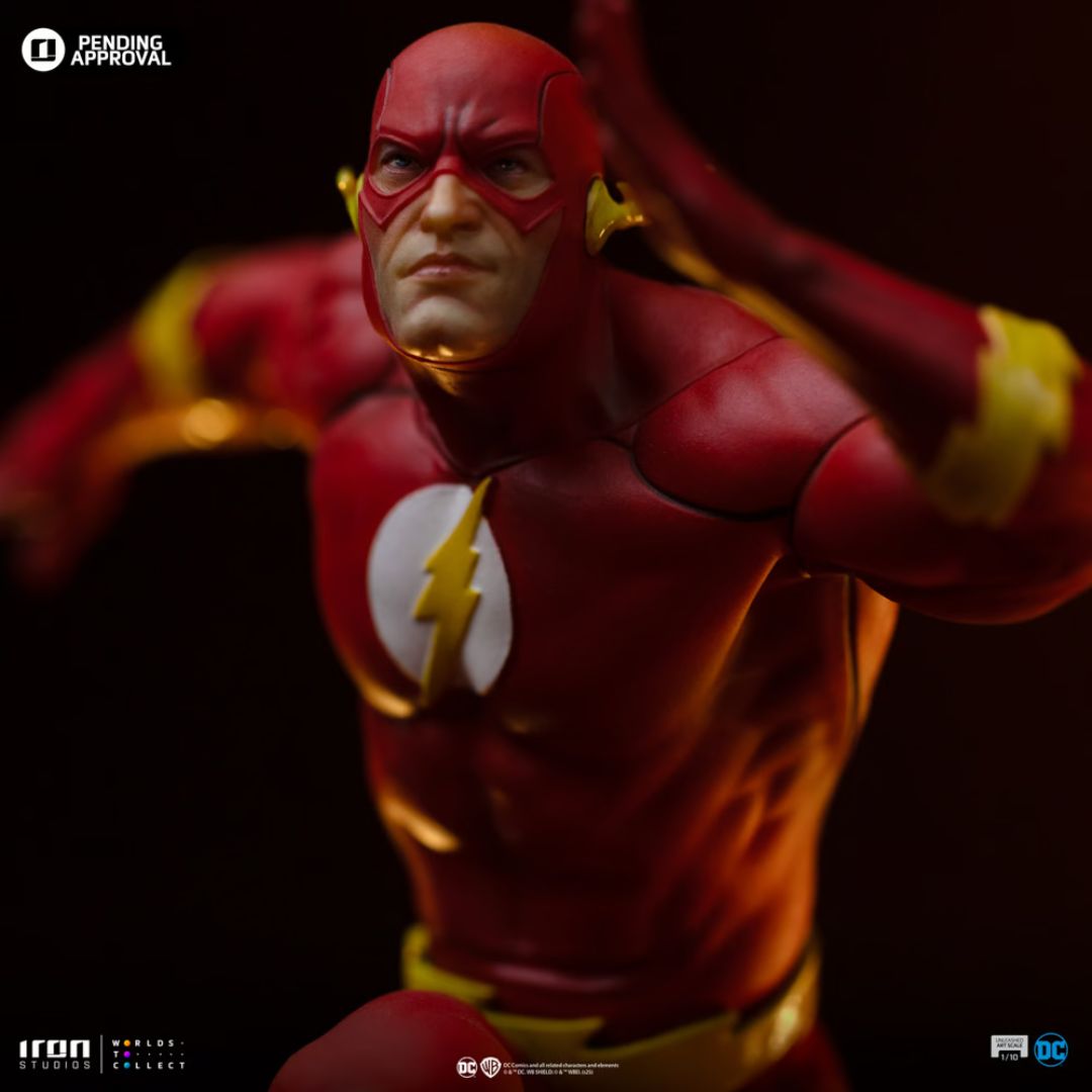 Flash Art Statue By Iron Studios