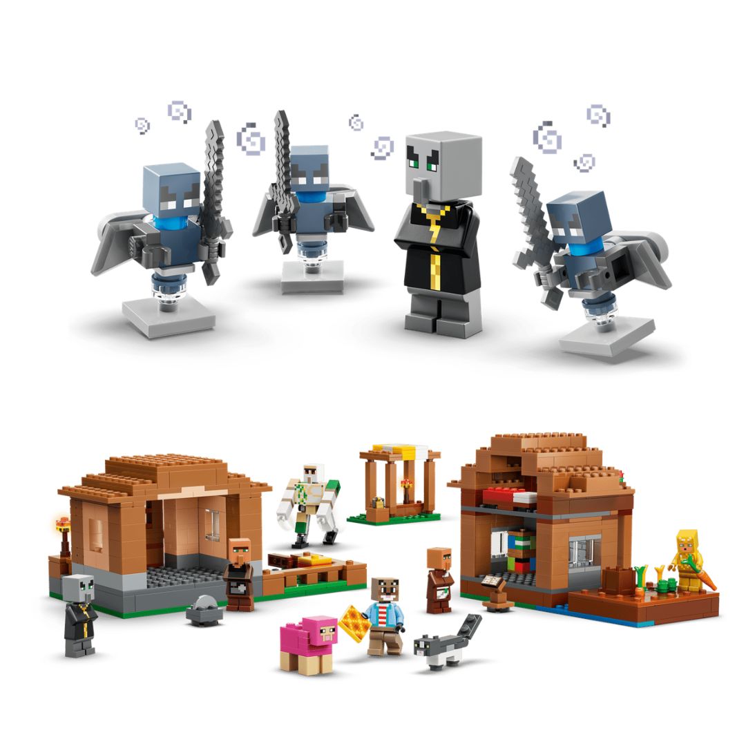 Minecraft Evoker Village Attack By Lego