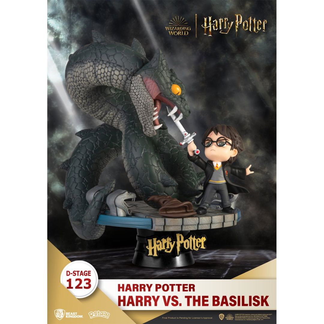 Harry vs. the Basilisk Reissue Statue by Beast Kingdom -Beast Kingdom - India - www.superherotoystore.com