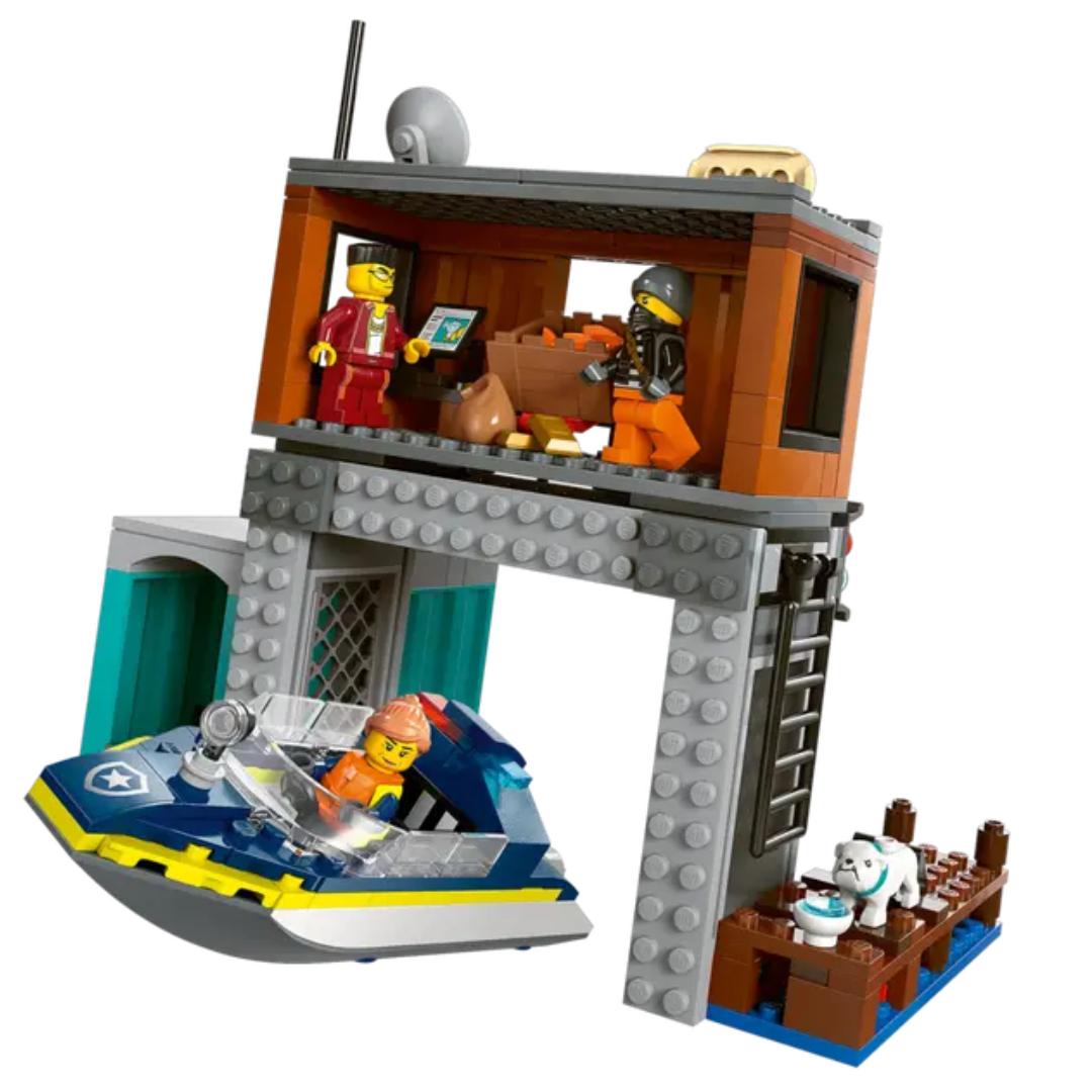 Lego City Police Speedboat and Crooks' Hideout -Lego - India - www.superherotoystore.com