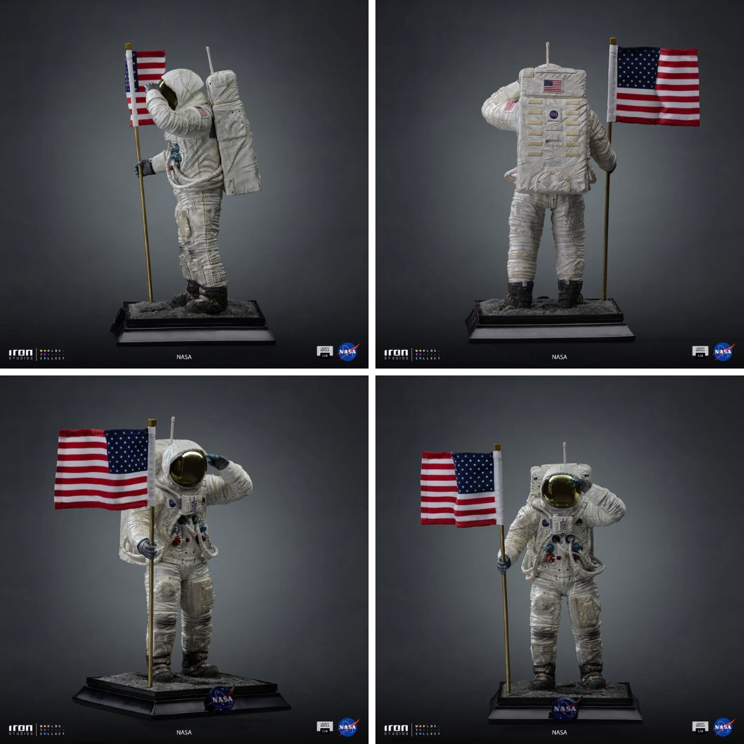Nasa Apollo 11 Astronaut Statue By Iron Studios