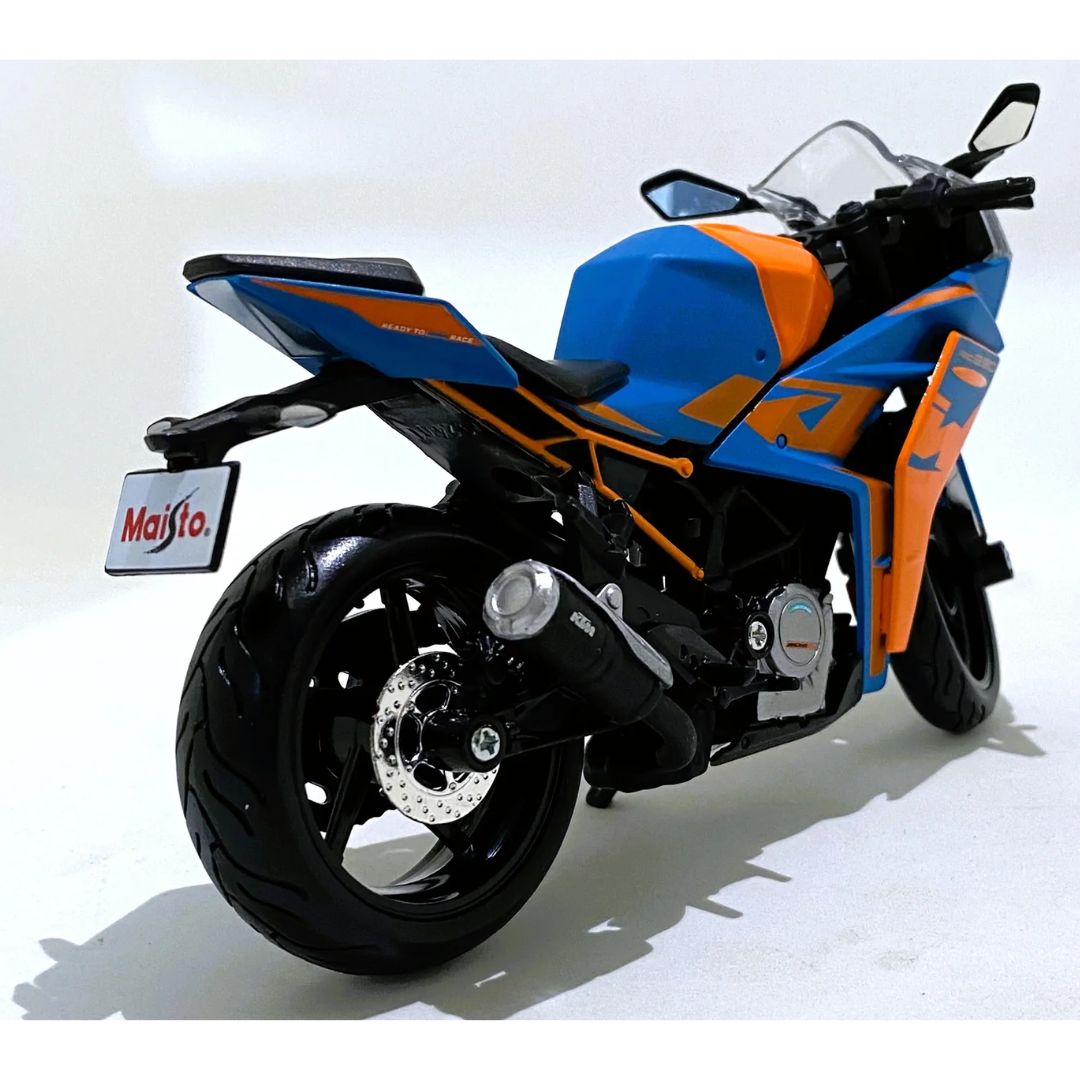 Blue - Orange KTM RC 390 1:18 Scale MODEL Die-cast Bike By Maisto -Maisto - India - www.superherotoystore.com