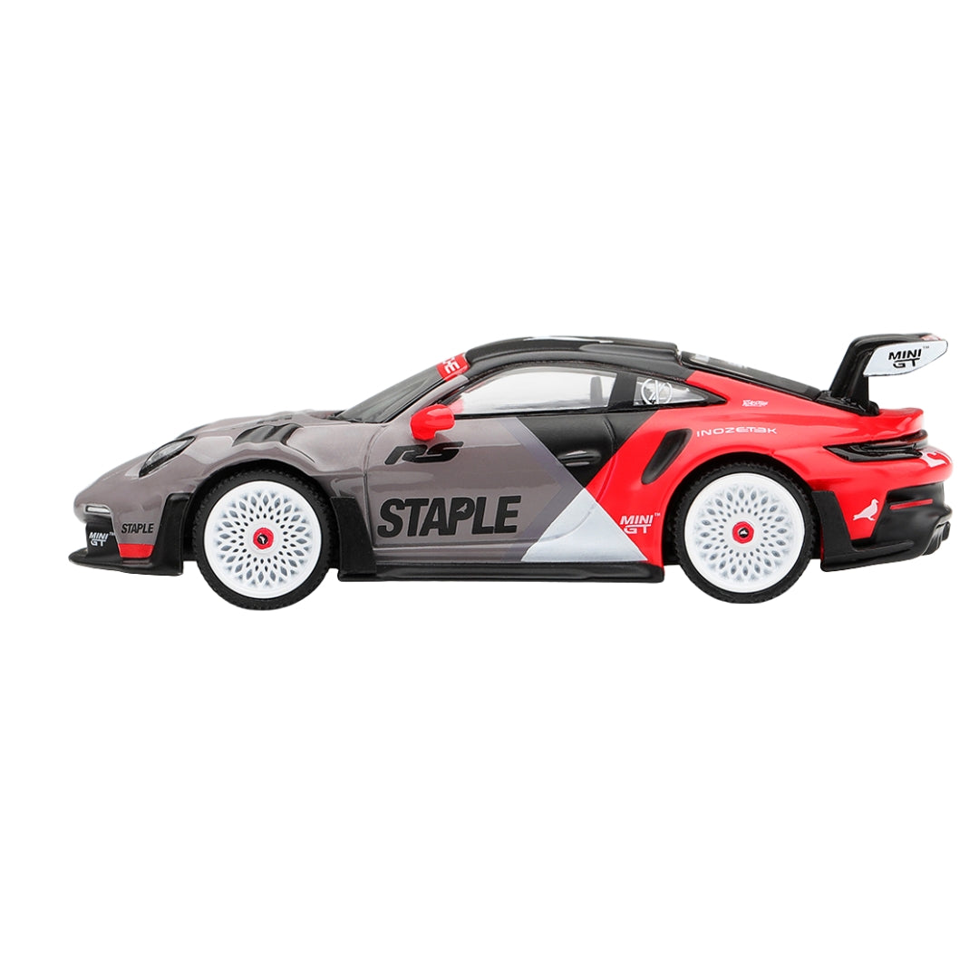 Porsche 911 Gt3 Rs Staple X Inozetek1:64 Scale Die-Cast Car By Mini Gt