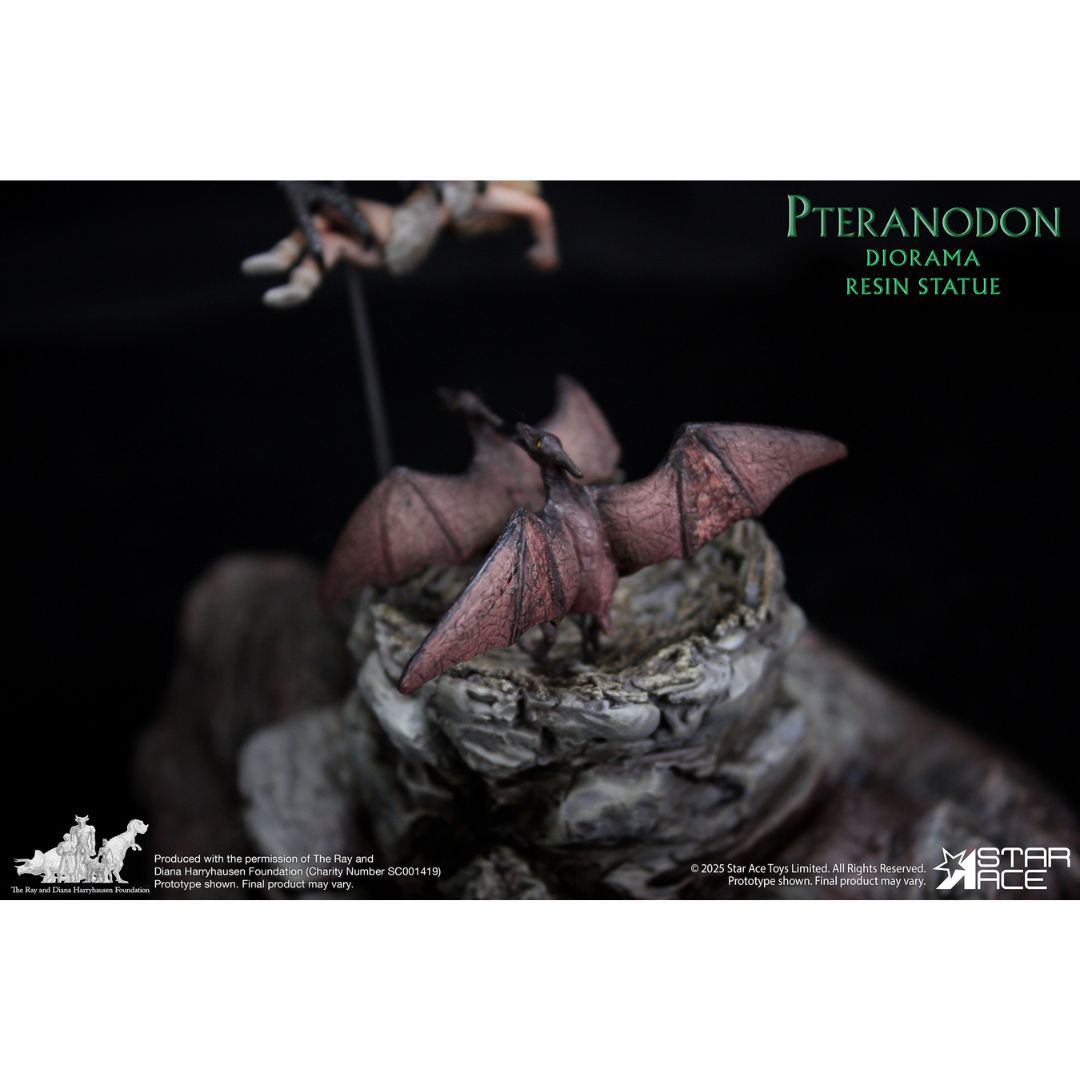 Pteranodon Attack Scene Statue By Star Ace Toys