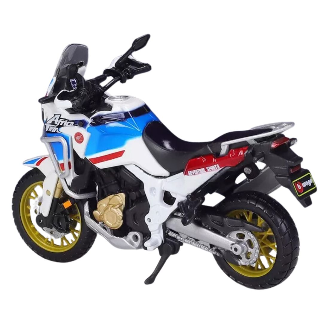 White Honda Africa Twin DCT 1:18 Scale Bike by Maisto -Maisto - India - www.superherotoystore.com