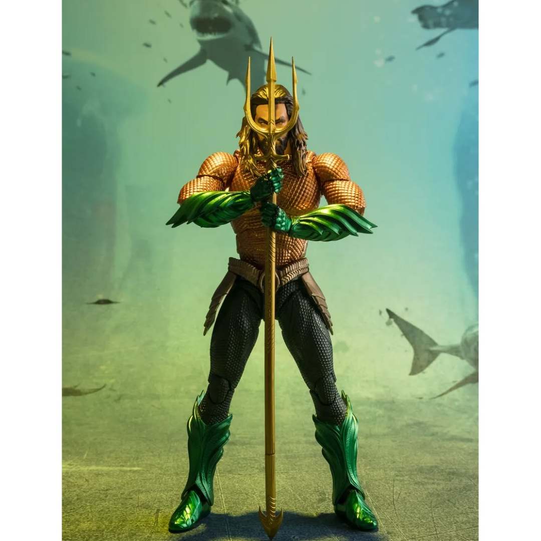 DC Comics Aquaman and the Lost Kingdom Aquaman S.H.Figuarts Figure by Bandai -Tamashii Nations - India - www.superherotoystore.com