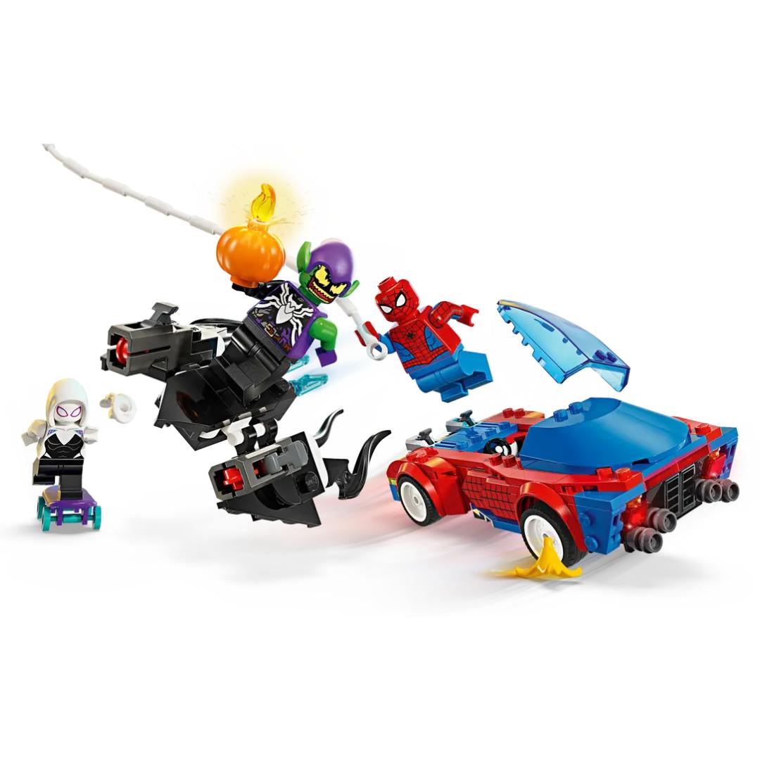 Lego Super Heroes Marvel Spider-Man Race Car & Venom Green Goblin -Lego - India - www.superherotoystore.com