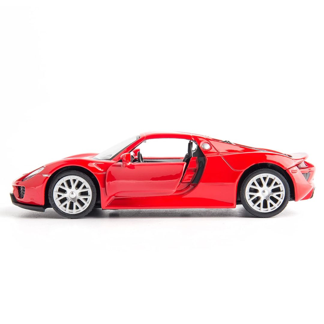 Red Porsche 918 Spyder 1:43 Scale Die-Cast Car By RMZ
