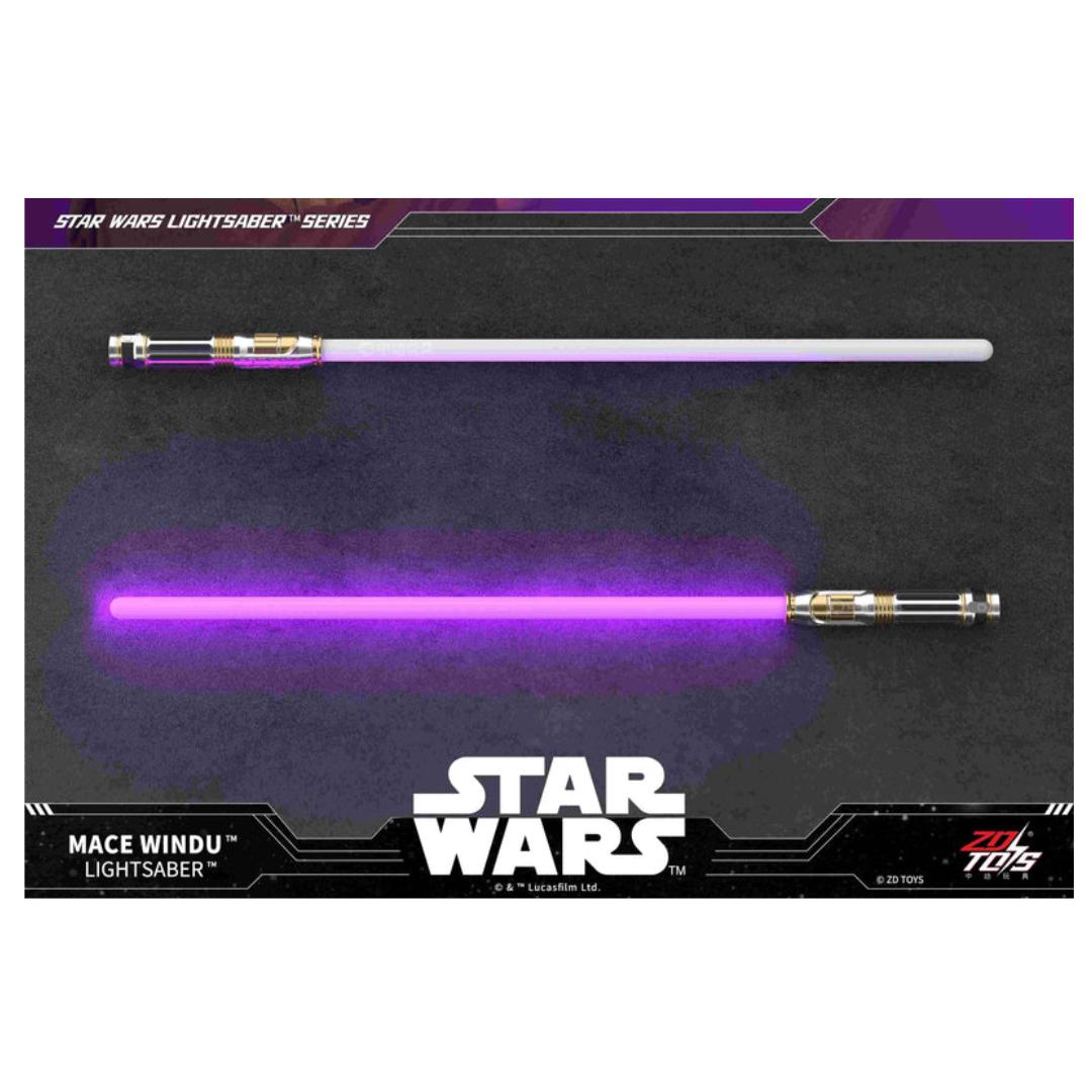 Star Wars Mace Windulight Saber  By Zd Toys