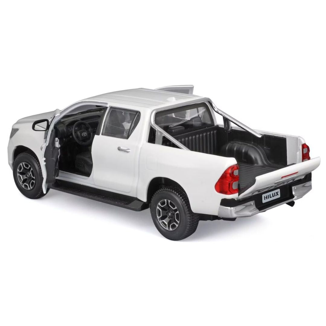 White Toyota Hilux 1:27 Scale Die-Cast Car by Maisto -Maisto - India - www.superherotoystore.com