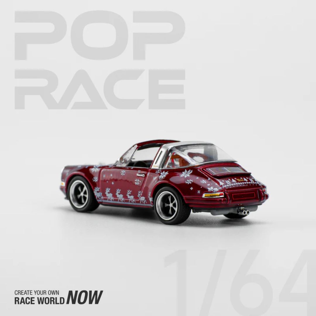 Singer Targa Christmas Edition 2023 1:64 Diecast Car By Pop Race -Pop Race - India - www.superherotoystore.com
