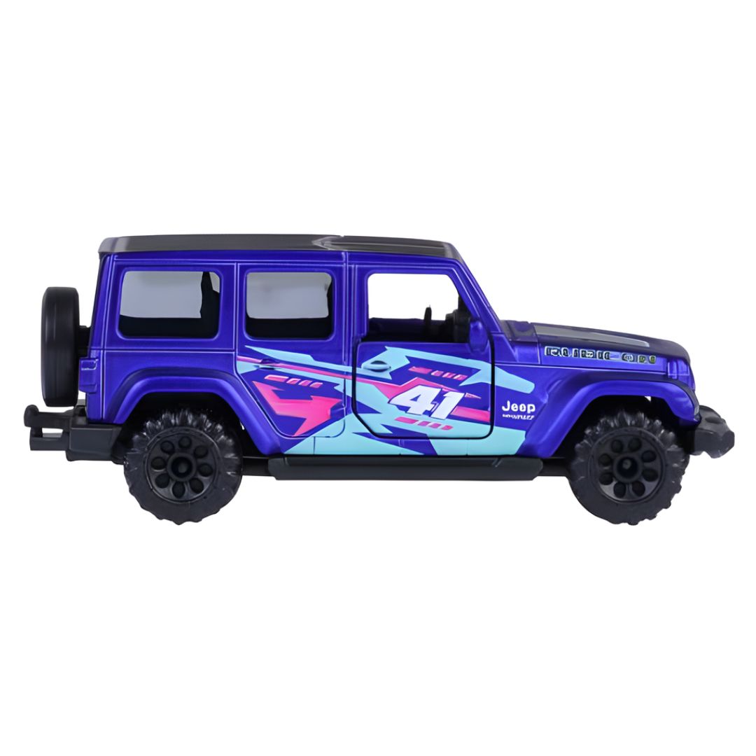 Racing Premium Purple Jeep Wrangler 4XE Die-Cast Car By Majorette -Majorette - India - www.superherotoystore.com