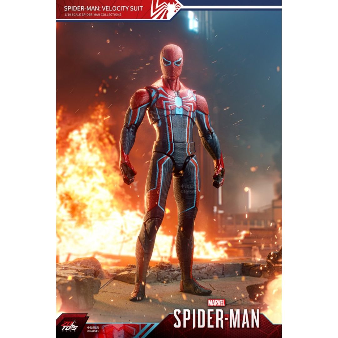 Spider-Man Velocity Suit  Action Figure By Zd Toys