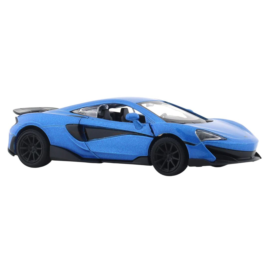 Blue McLaren 600LT 1:43 Scale Die-Cast Car By RMZ