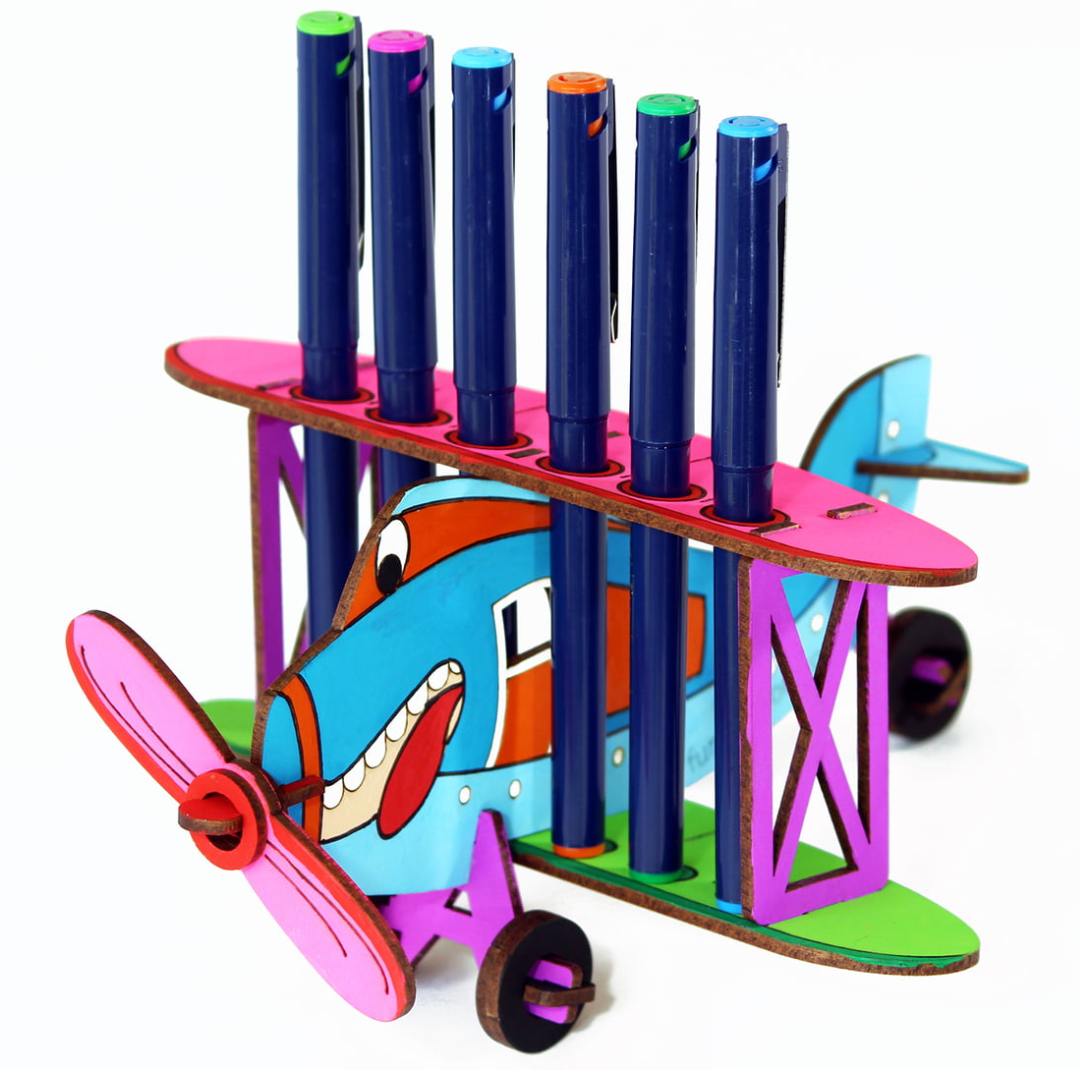 3D Coloring Model - Bi-Plane -Funvention - India - www.superherotoystore.com