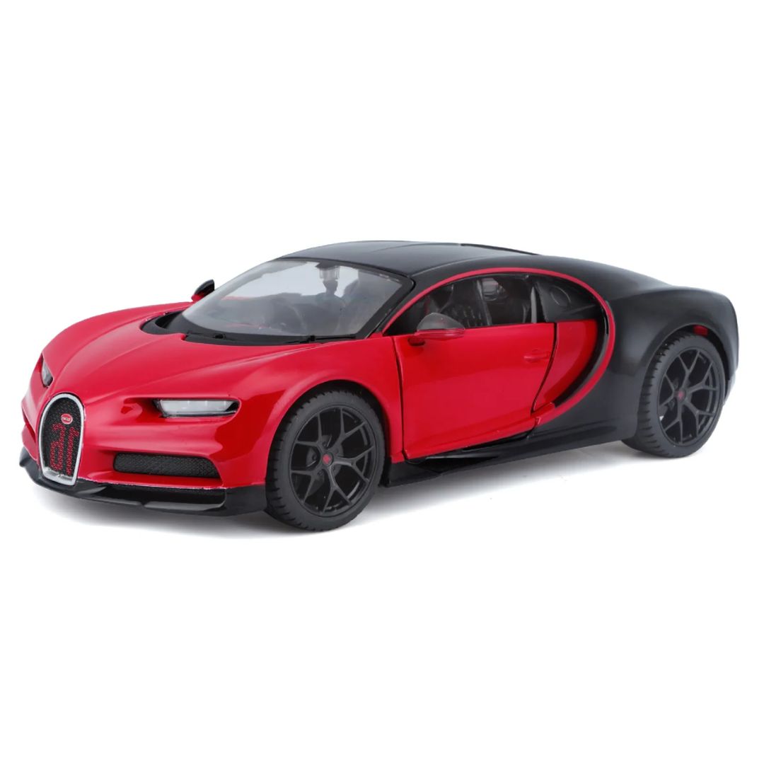 Red Black Bugatti Chiron Sport 1:24 Scale Die-Cast Car by Maisto -Maisto - India - www.superherotoystore.com