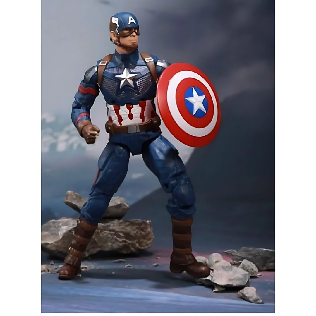 New Captain America With Plastic Holderaction Figure By Zd Toys -ZD Toys - India - www.superherotoystore.com
